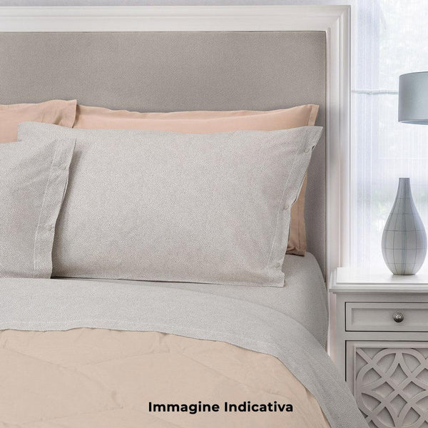 online Ensemble de draps en coton dessus et dessous avec coins gris Cober Burbon et taies d'oreiller différentes tailles