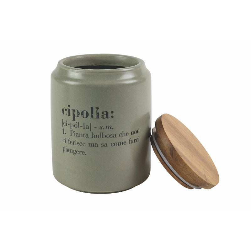 Barattolo cipolla 800 ml in Gres VdE Tivoli 1996 Grigio