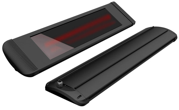 acquista Chauffage Électrique Infrarouge 93x25x7,5 cm Mur 2400W Moel Aaren Noir