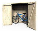 Casetta Box da Giardino per Bici e Secchi Differenziata 1,93x0,98m Senza Pavimento in Legno Abete 12mm Bike Box