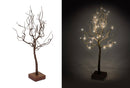 Albero di Natale Luminoso 32 LED in Carta H53cm Marrone