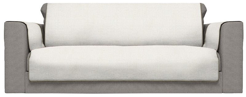 Copridivano con Copri Braccioli in Poliestere Panna Varie Misure