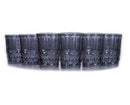 Set 6 Bicchieri Acqua Nobilis in Vetro VdE Tivoli 1996 Grigio Fumè