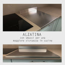 Tagliere Spianatoia per Alimenti Professionale con Alzatina 120x50 AISI 304 