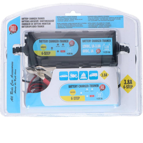 Caricabatterie Mantenitore Batteria Auto Moto Portatile Cavetti 6V 12V All Ride prezzo