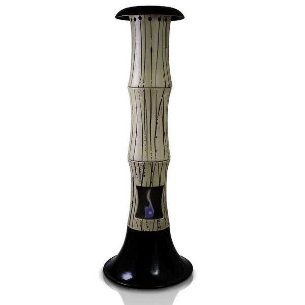 prezzo Cheminée de Sol au Bioéthanol en Céramique 55x15 cm Ferazzoli Canna Crème