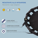 Altalena a Nido da Giardino per Bambini Nero Diametro 60 cm 
