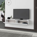 Mobile TV Sospeso 135x31,7x25 cm in MDF Francy Bianco