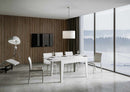 Tavolo Allungabile 120-180x90x77 cm Cico Bianco Spatolato