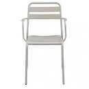 Sedia Bristol Impilabile 51x52x81 h cm in Acciaio Tortora