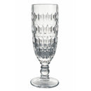 Set 6 Bicchieri da Champagne Geometrie in Vetro VdE Tivoli 1996 6 Colori Differenti