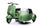 Moto Elettrica per Bambini Licenza Piaggio Vespa Sidecar 12V Verde