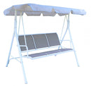 Dondolo Naxos 186x114x162 h cm in Textilene Bianco