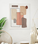 Dipinto su Tela Paint 80x100x2,8 cm Cornice in Legno di Pino Multicolor