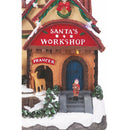 Casa di Babbo Natale Carillon 19x14x21,5 cm in Plastica con Luci