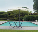 Ombrellone da Giardino 3x2 m Palo Ø48 mm Telo in Polietilene Ecrù