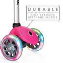 Monopattino a 3 Ruote a LED 3 Altezze Max 50Kg Globber PRIMO Fantasy Lights Up Marchio Rosa