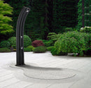 Doccia Solare da Giardino 75L Miscelatore e Lavapiedi Arkema Energy Pro Grigio Antracite