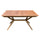 Table Bali 150/200x90x75 h cm en bois d'acacia marron