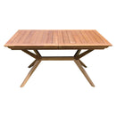 Tavolo Bali 150/200x90x75 h cm in Legno di Acacia Marrone