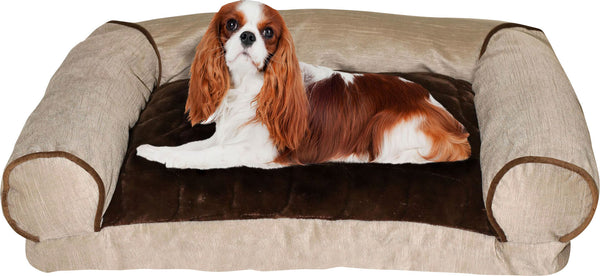 Tapis de Canapé pour Chiens et Chats Marron et Crème Différentes Tailles sconto