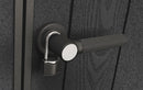 Casetta Box da Giardino 340x218x226 cm Keter Signature Venetian Pent 11x7 Effetto Legno Marrone e Antracite      