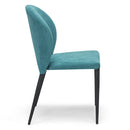 Set 2 sedie Imbottite 45x58x86,5 cm In Tessuto Enjoy Lux  Ghibli Turchese