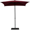 Ombrellone da Giardino 2x2 m Palo Ø38 mm in Alluminio Tessuto Olefin Trend Bordeaux