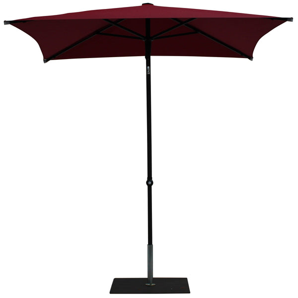 acquista Ombrellone da Giardino 2x2 m Palo Ø38 mm in Alluminio Tessuto Olefin Trend Bordeaux