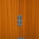 Tavolo Pieghevole Salvaspazio con Ruote Bianco e Legno 120x80x73 cm 