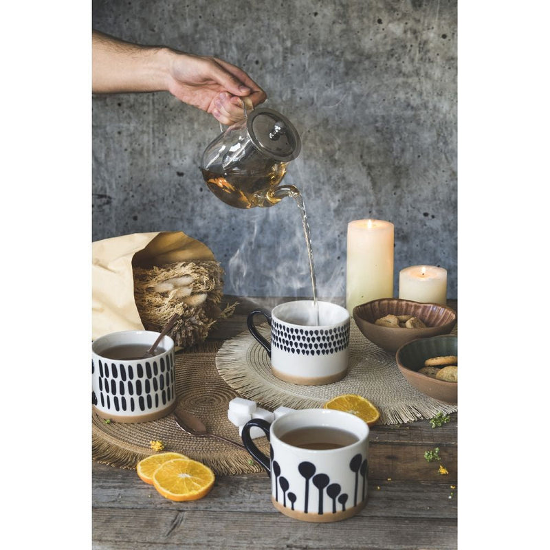 Set 2 Tazze Ø10x8 cm in New Bone China VdE Tivoli 1996 Masai Blue