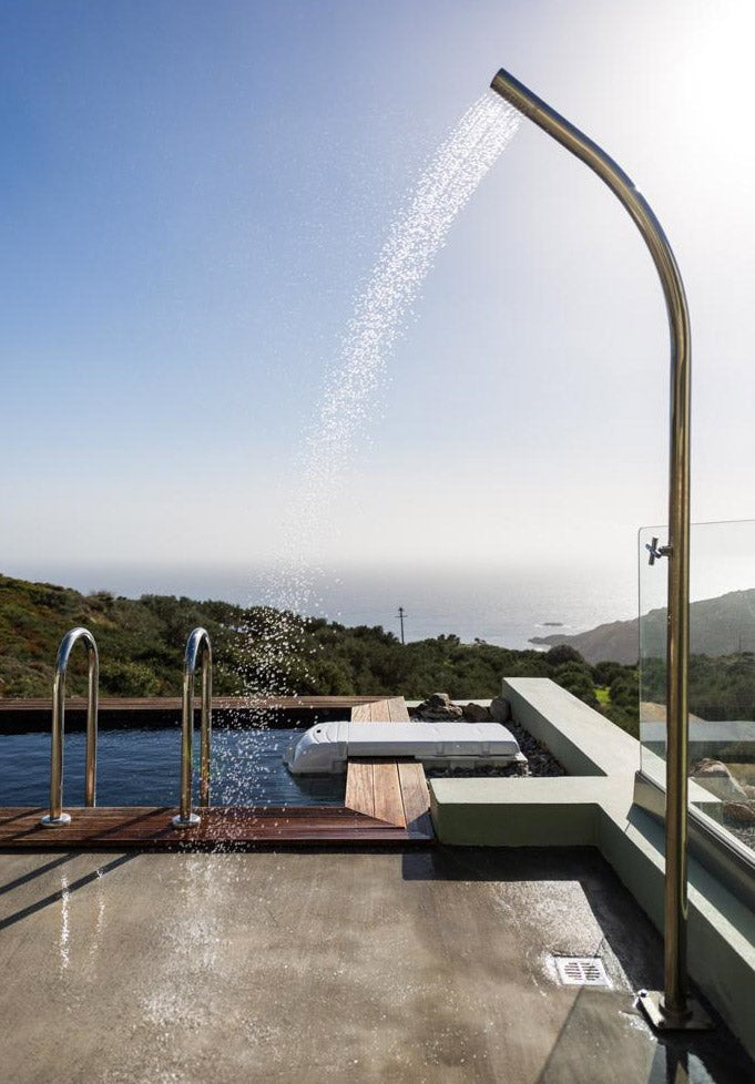 Doccia da Giardino con Miscelatore in Acciaio Inox Lucido Ama Luxury Hera