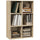 Libreria a Cubi 65,5x30x97,5 cm 6 Vani a Giorno Rivestimento in Melamina Rovere