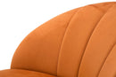 Poltrona Sopy Ruggine 67x71x70 cm Legno Ferro Spugna e Velluto Ruggine e Oro