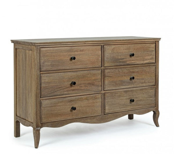 sconto Cassettiera 6 Cassetti 125x41,6x80h cm Domitille