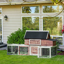 Pollaio Gabbia per Galline da Esterno 290x71x119 cm in Legno 