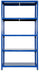 Étagère en métal 5 étagères 100x40x187 cm Ettore Blu
