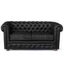 Divano 2 Posti 170x81x77 cm in Similpelle Nero