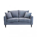 Divano 2 Posti Chandler 152x81x89 h cm in Velluto Grigio chiaro