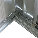 Casetta Box da Giardino in Lamiera 213x127x185 cm 