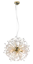 Lampada a Sospensione da Interno Attacco E14 in Metallo Ottone lucido