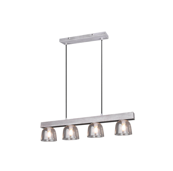 Lampe à suspension d'intérieur E14 en bois gris naturel online