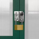 Serra da Giardino 180x180 cm Vetrate in Policarbonato e Finestra Verde