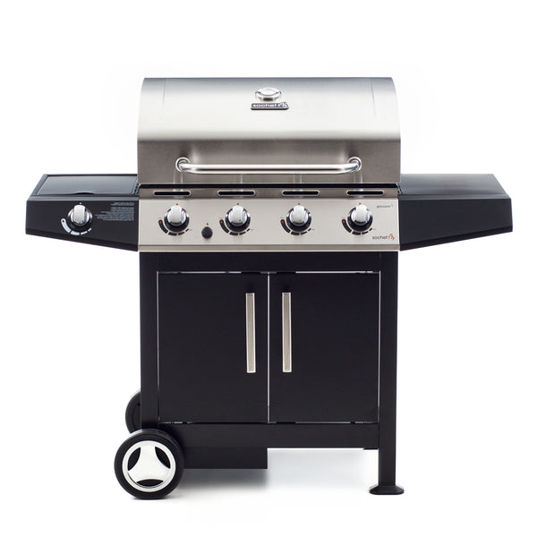 prezzo Barbecue à gaz GPL Pierre de lave 4 brûleurs 14kW avec réchaud latéral Sochef Golosone 4