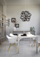 Lampada a Sospensione da Interno  G9 in Metallo Cromo