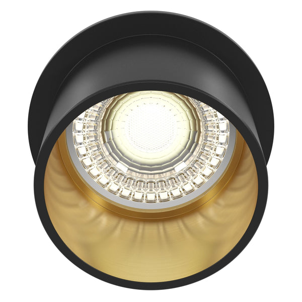 Spot encastré Downlight en Aluminium Reif Noir avec Or online