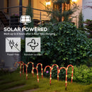 Luci di Natale da Esterno con 10 Bastoncini di Zucchero ad Alimentazione Solare