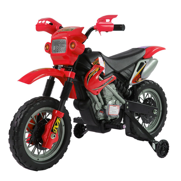 Moto Elettrica per Bambini 6V in Plastica PP Rosso e Nero sconto