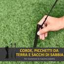 Albero di Natale Gonfiabile H185 cm con Pupazzo di Neve e Babbo Natale