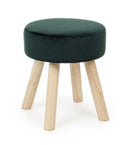 Set 2 Sgabelli  34x34x38 cm in Velluto Adeline Jungle